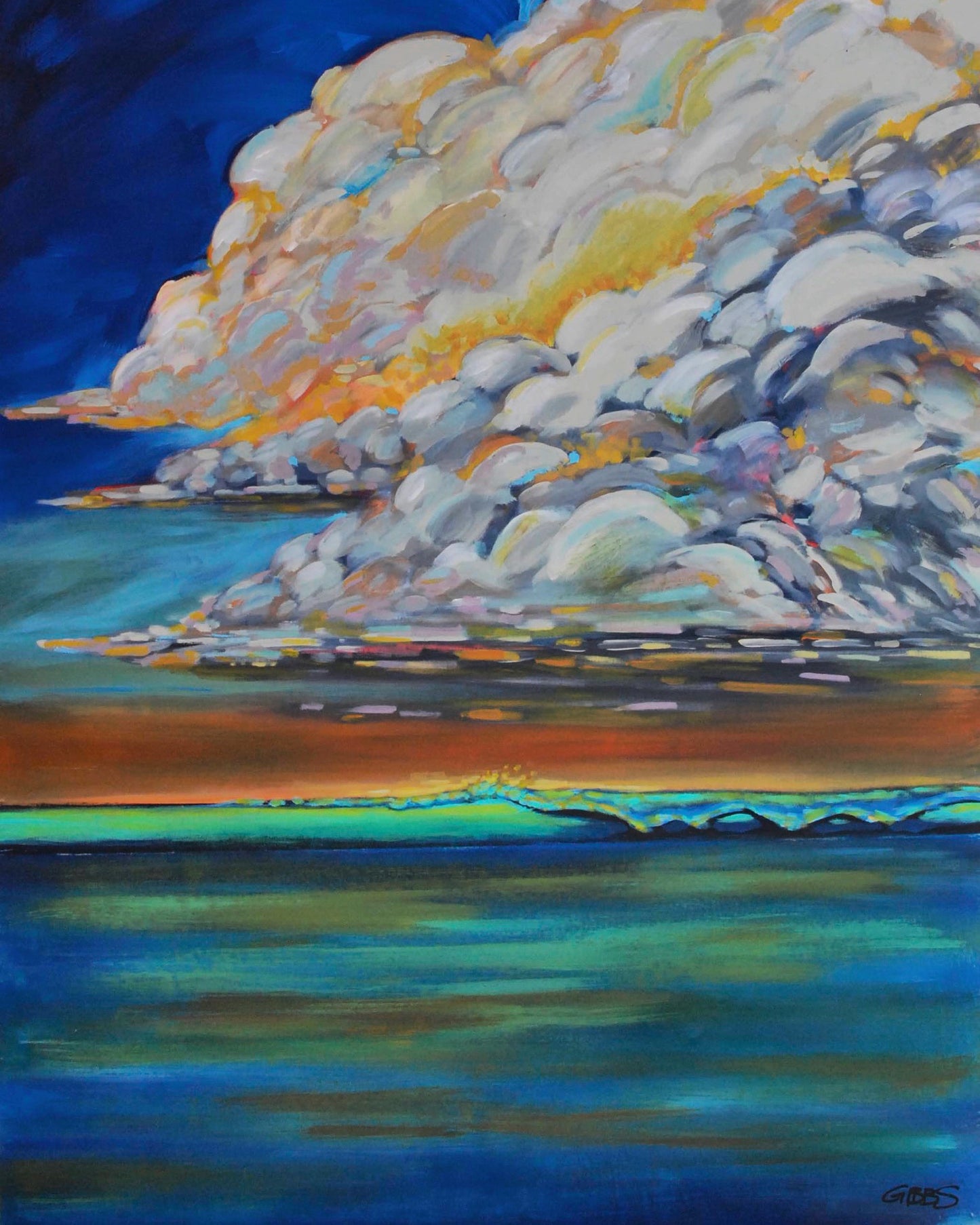 Storms on the Horizon - Surf Art