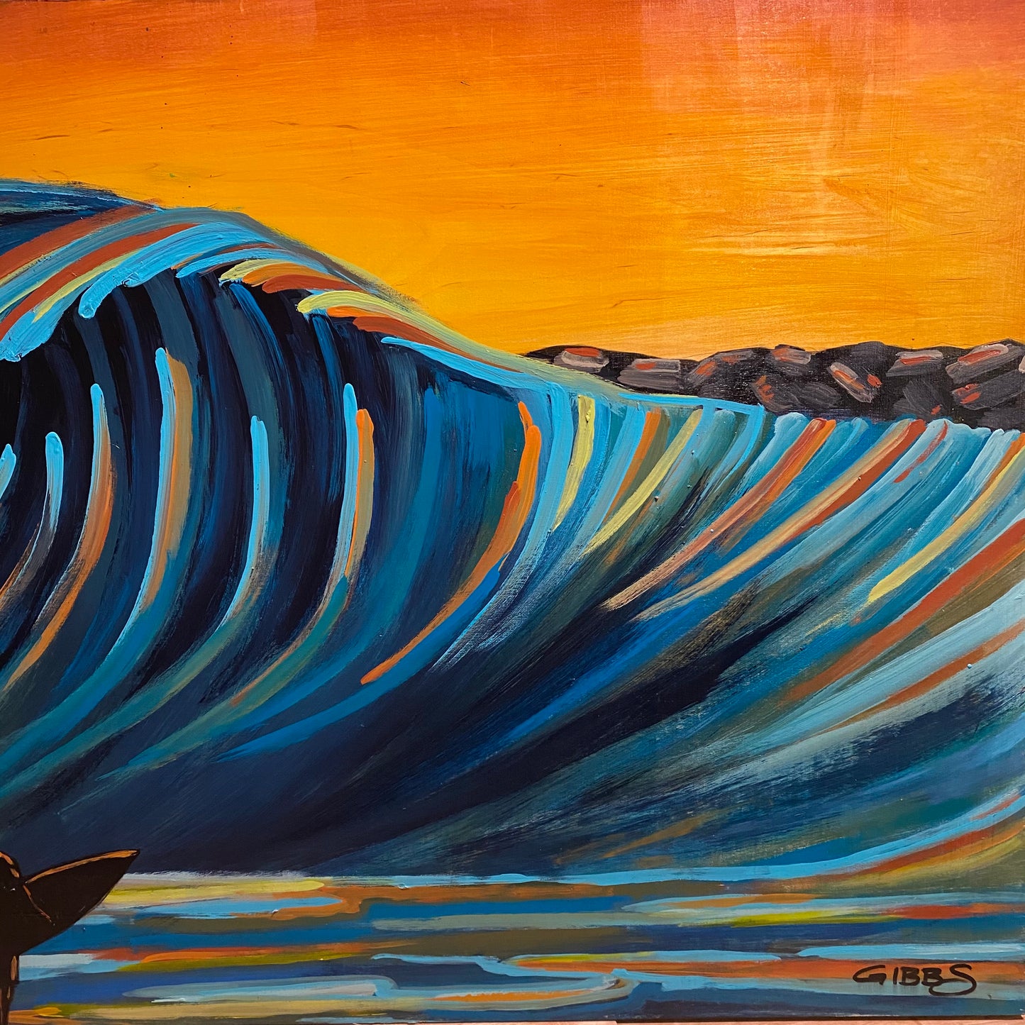 The Ascent at the Wedge - Surf Art
