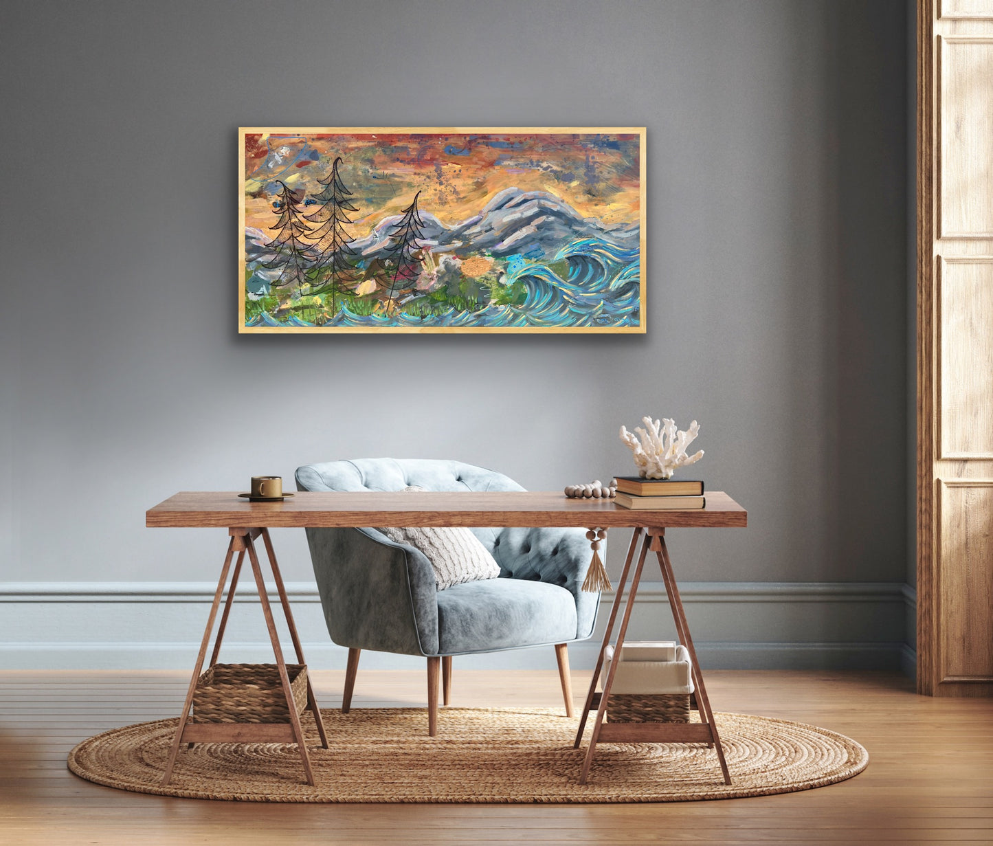 Mountains and Seas Please - Surf Art
