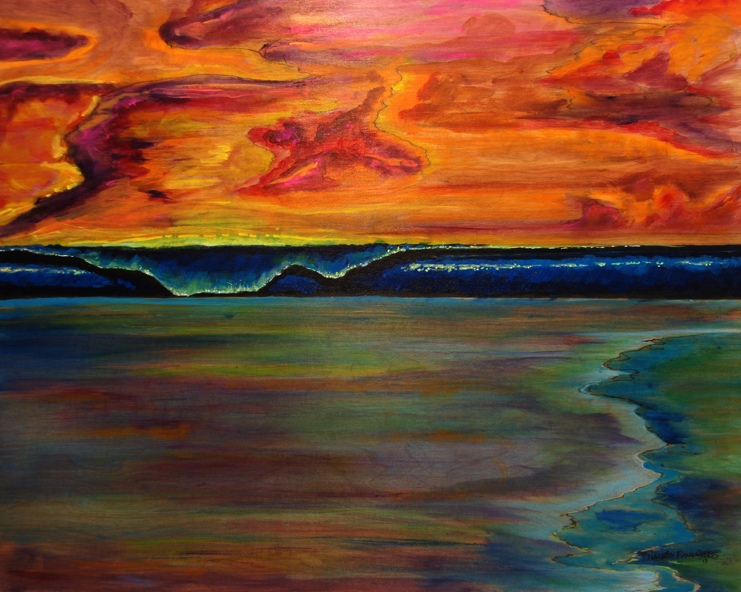 Low Tide Reef at Sunset