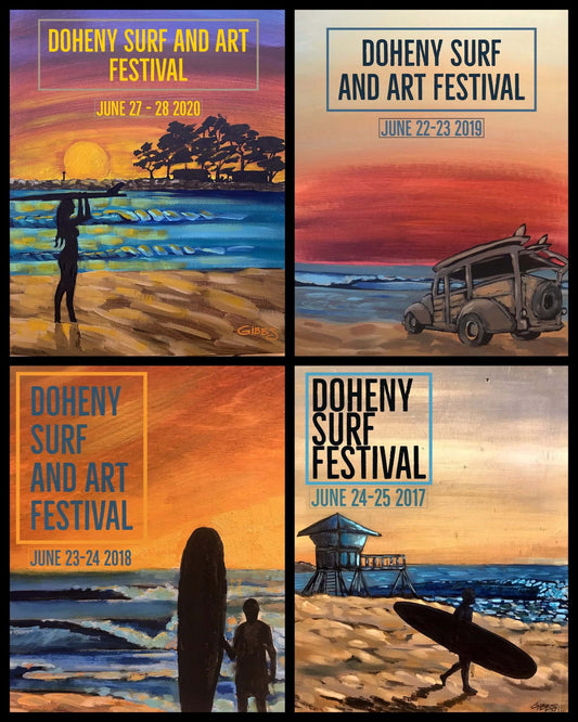 Doheny Surf and Art Festival Collection Poster