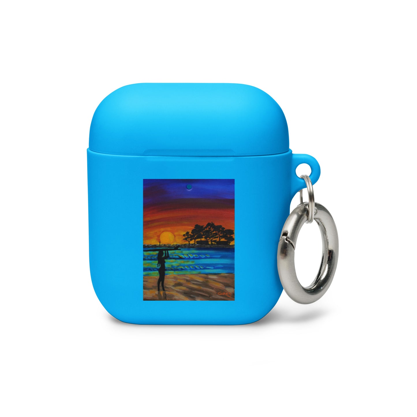 Sheet Surf Girl Rubber Case for AirPods®