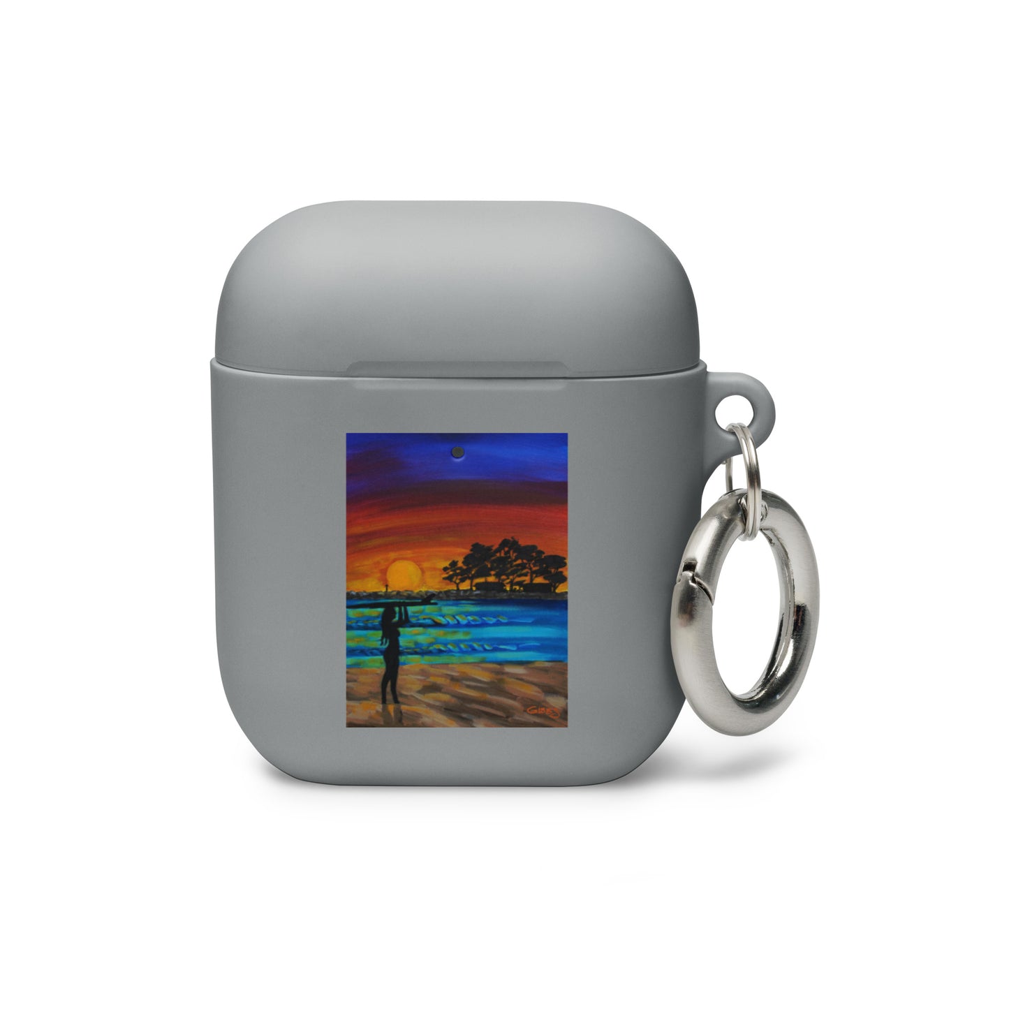 Sheet Surf Girl Rubber Case for AirPods®