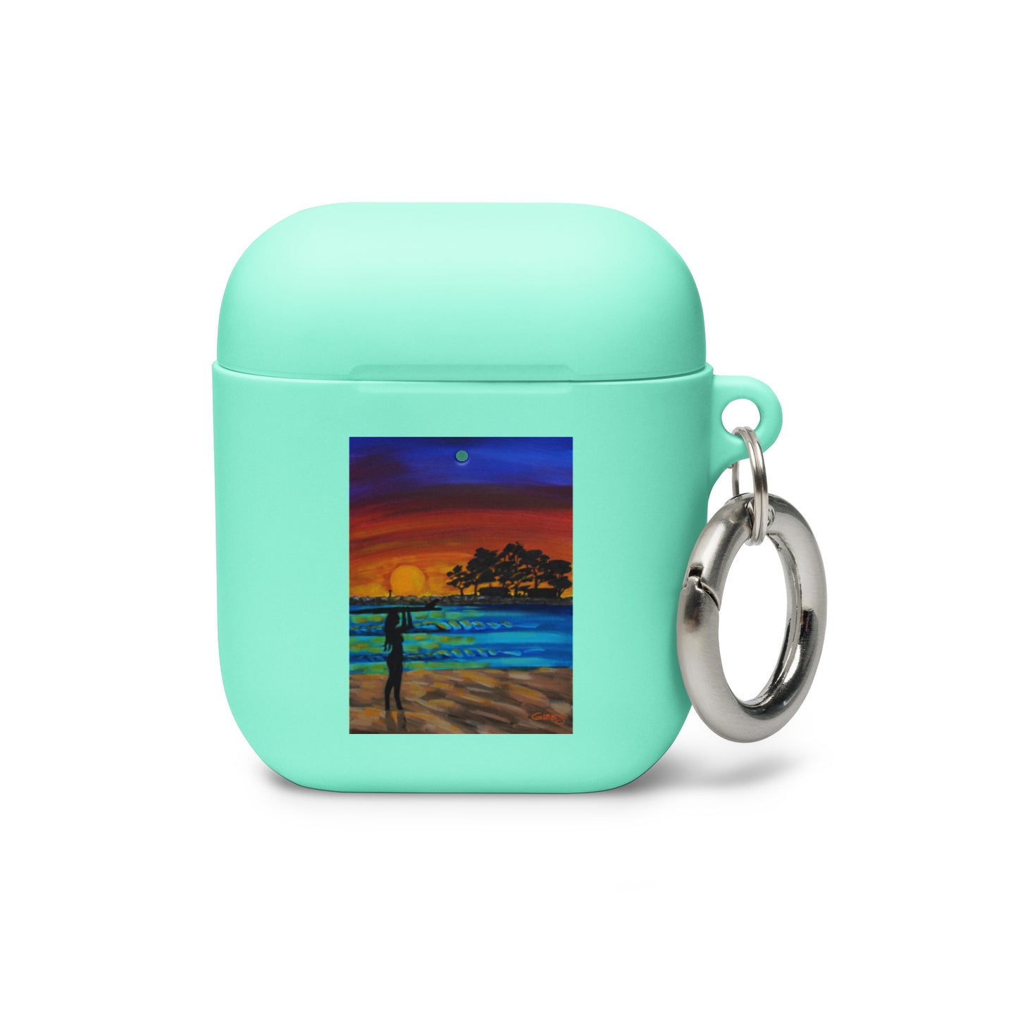 Sheet Surf Girl Rubber Case for AirPods®