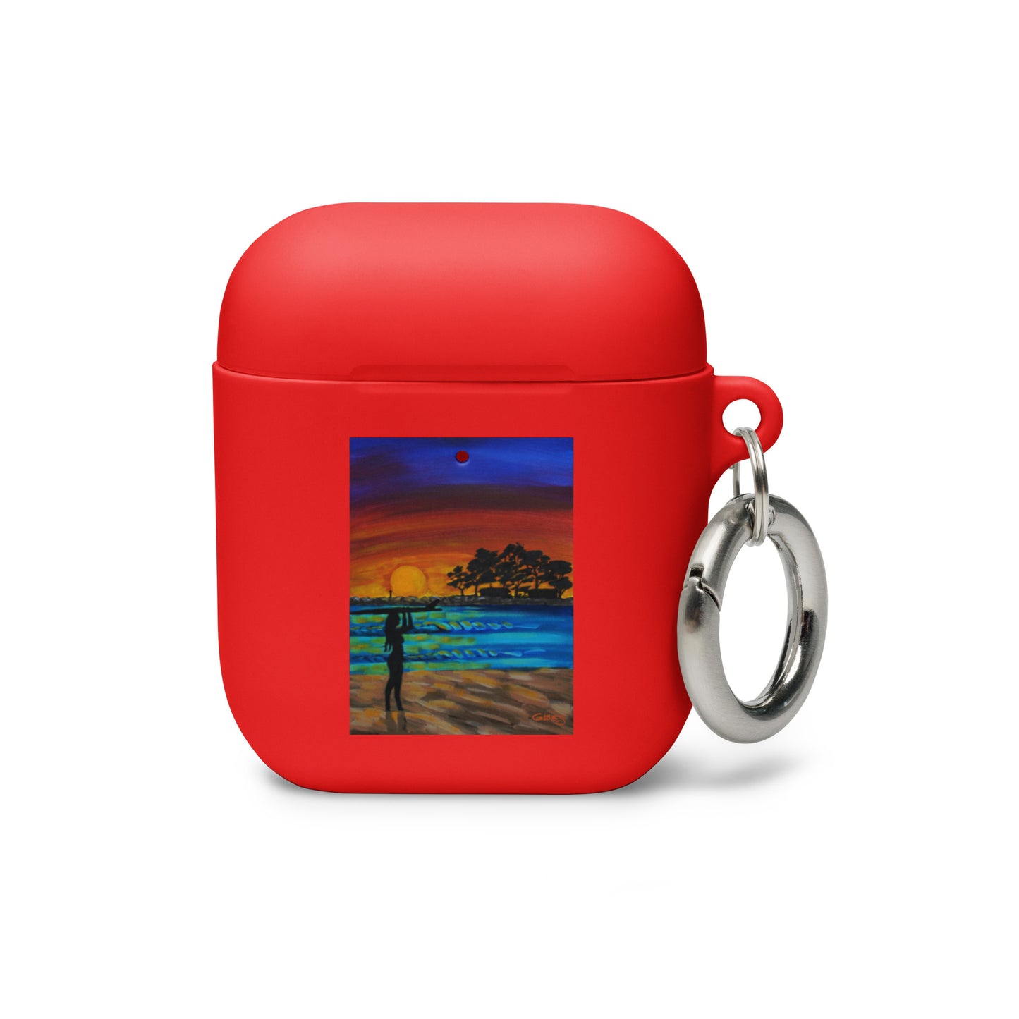 Sheet Surf Girl Rubber Case for AirPods®