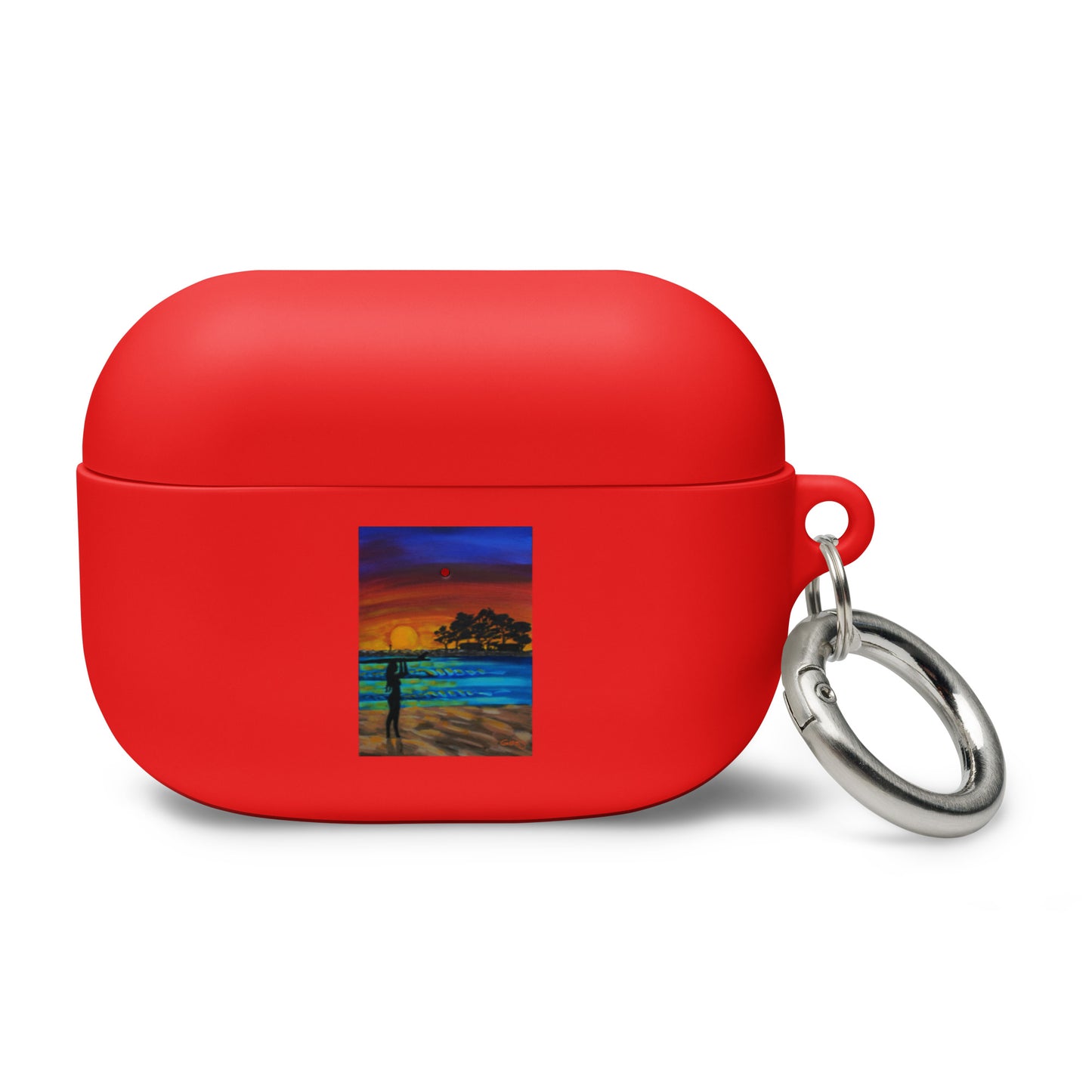 Sheet Surf Girl Rubber Case for AirPods®