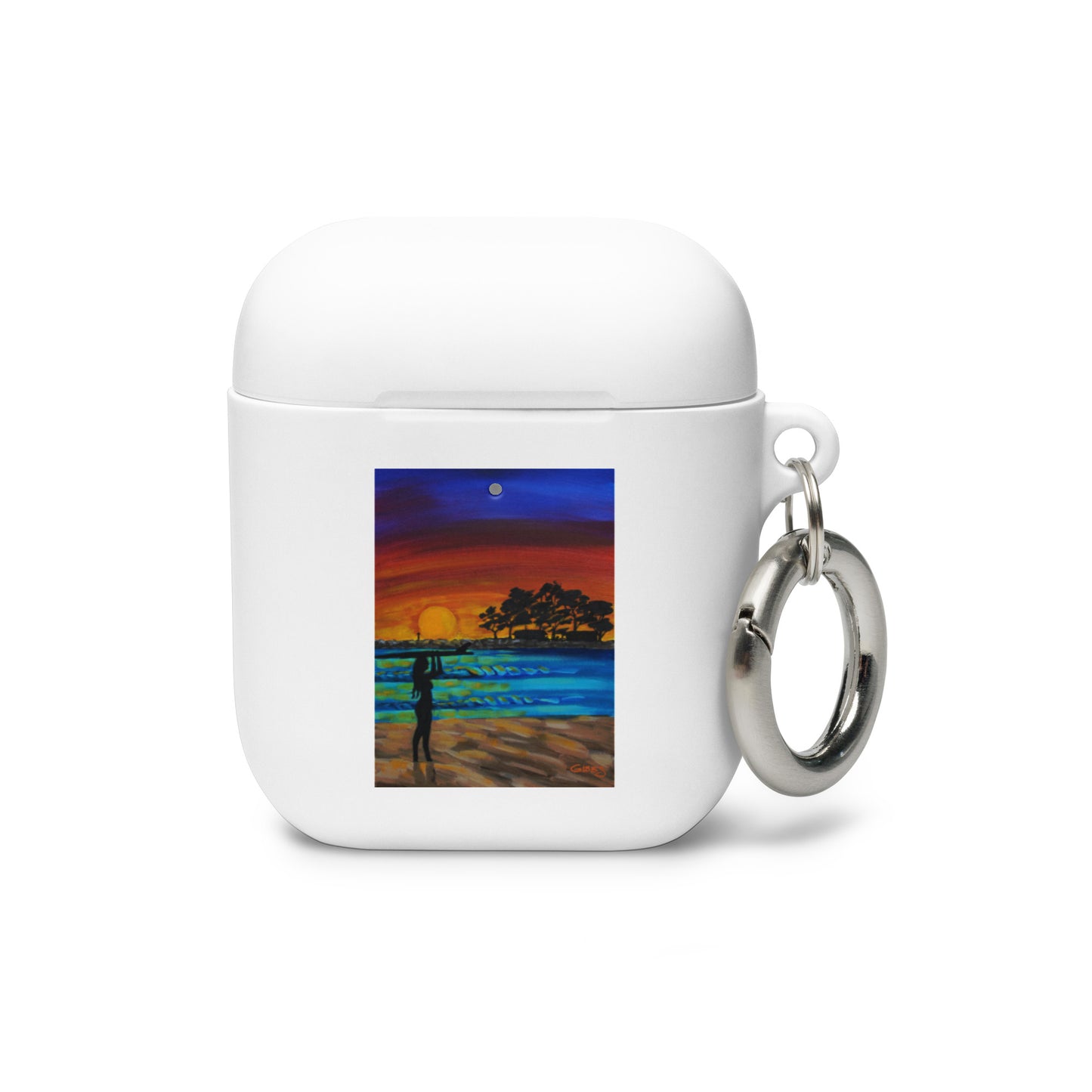 Sheet Surf Girl Rubber Case for AirPods®