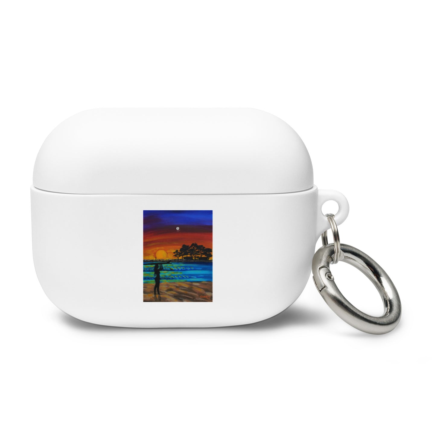 Sheet Surf Girl Rubber Case for AirPods®