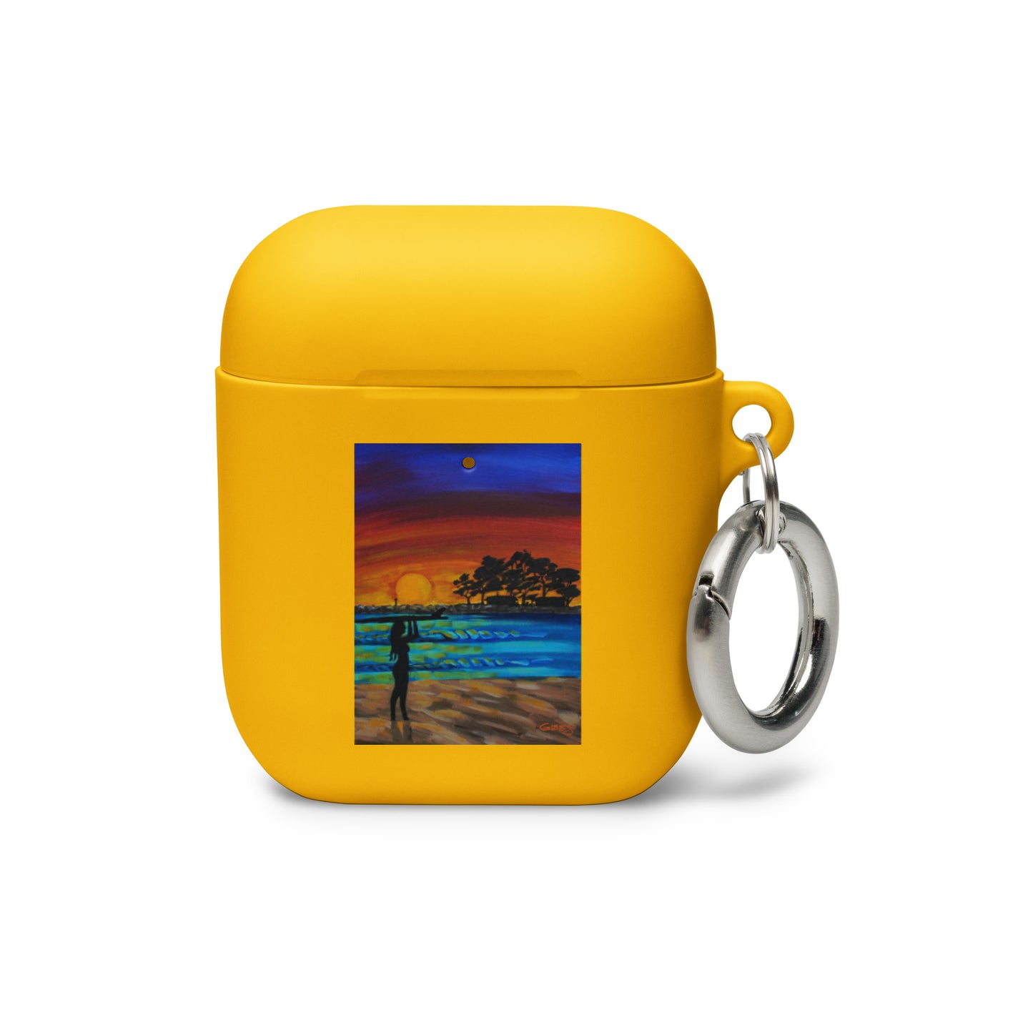 Sheet Surf Girl Rubber Case for AirPods®
