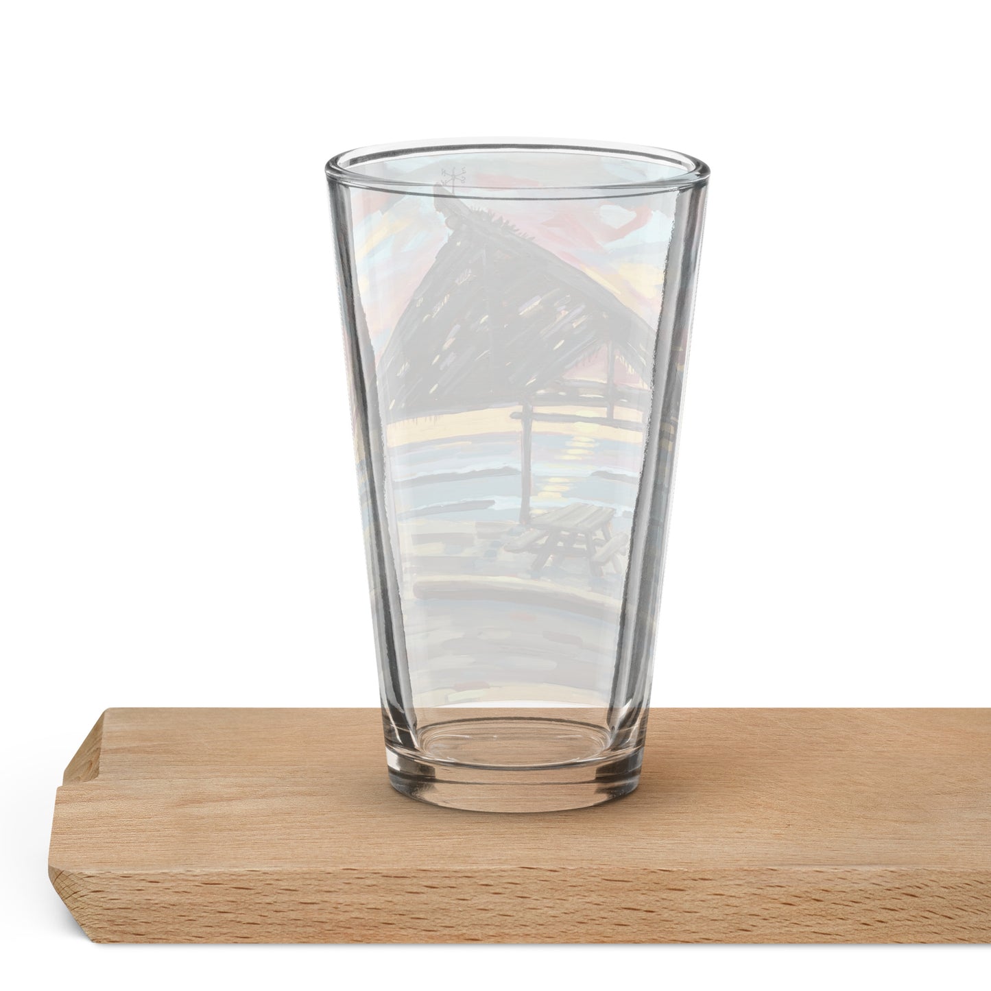 San O shack Shaker pint glass