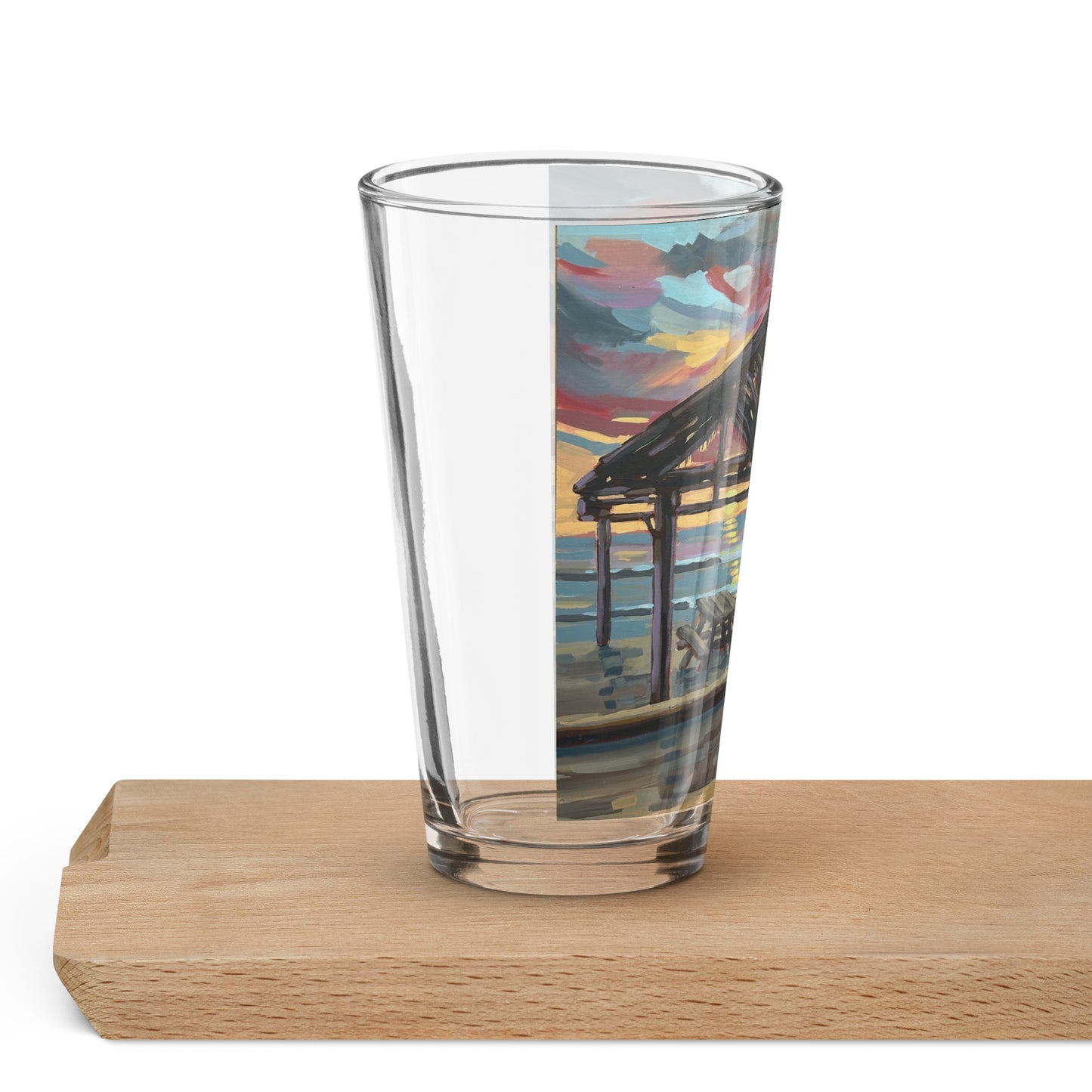 San O shack Shaker pint glass