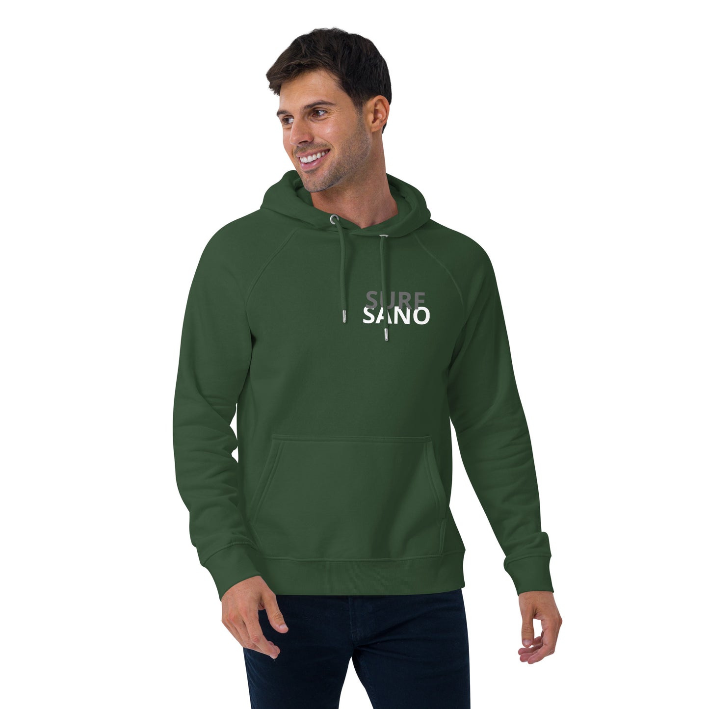 Surf Sano Unisex eco raglan hoodie