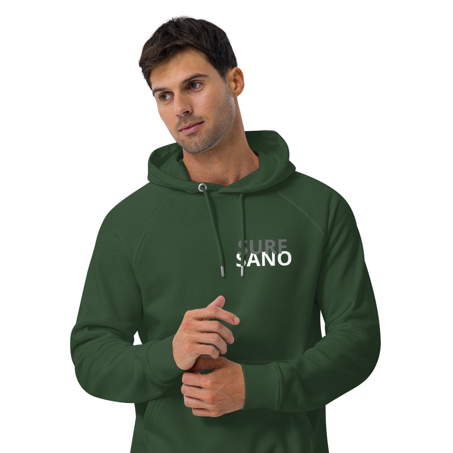 Surf Sano Unisex eco raglan hoodie