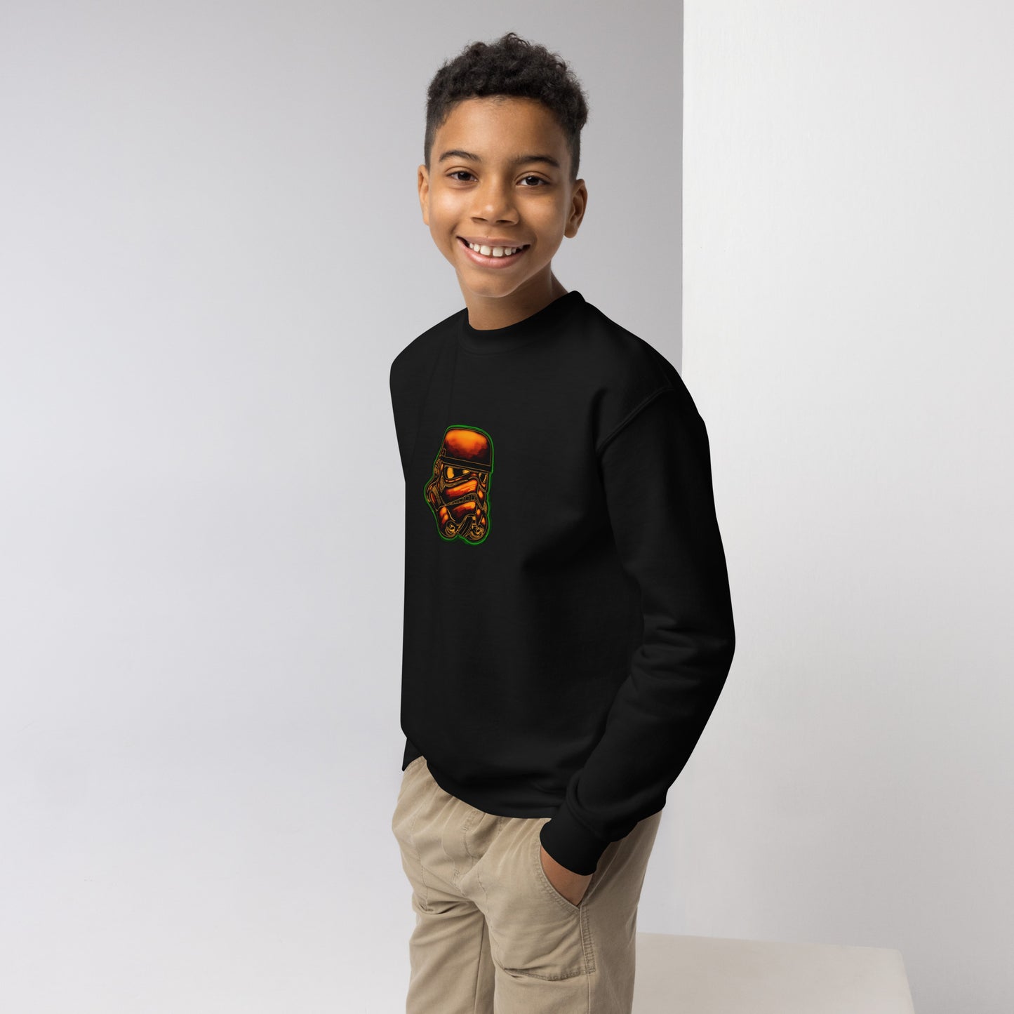 Neon Trooper Youth crewneck sweatshirt