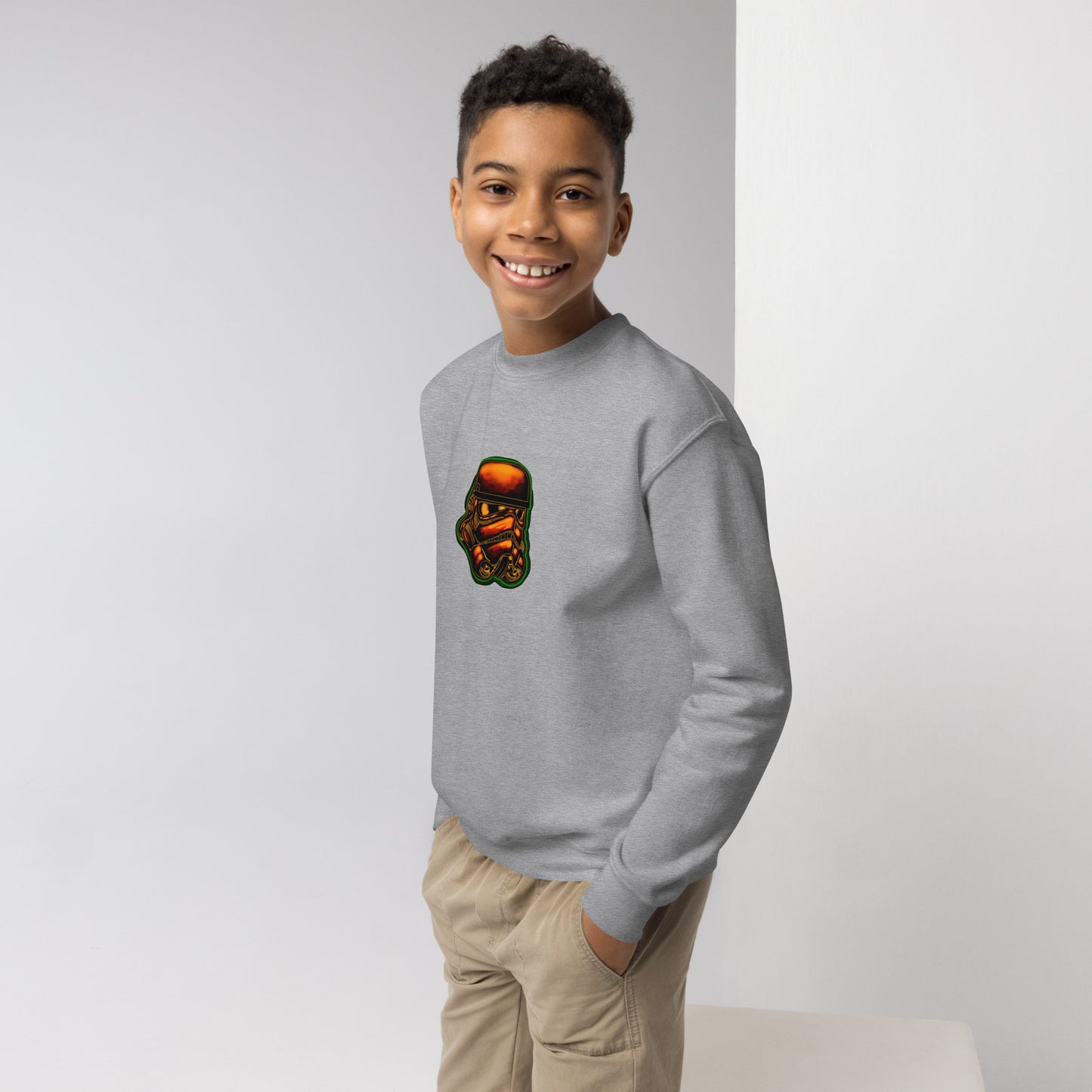 Neon Trooper Youth crewneck sweatshirt