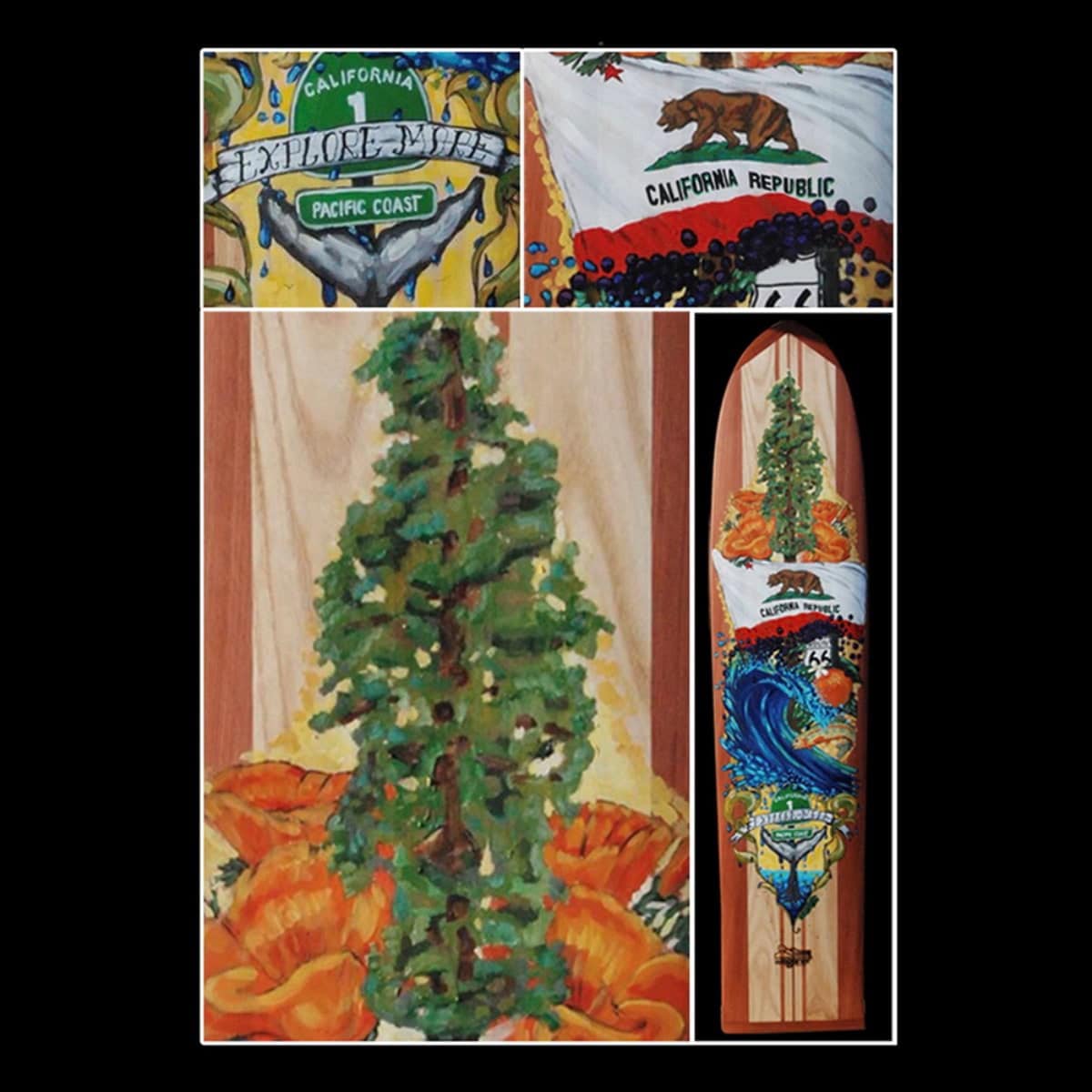 Explore More California Painted Surfboard