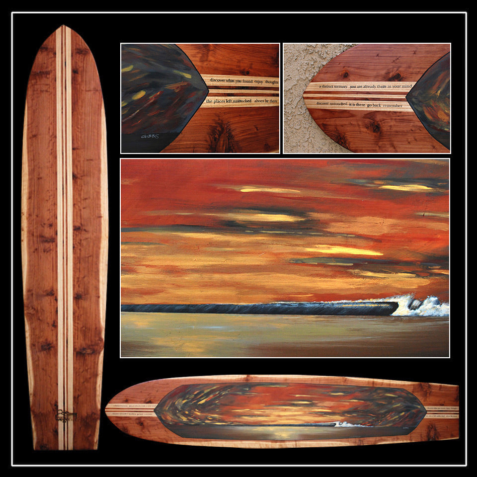 Always Be There - Painted Surfboard
