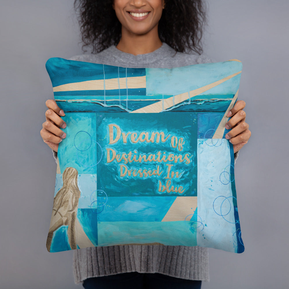 Dream of Blue Pillow