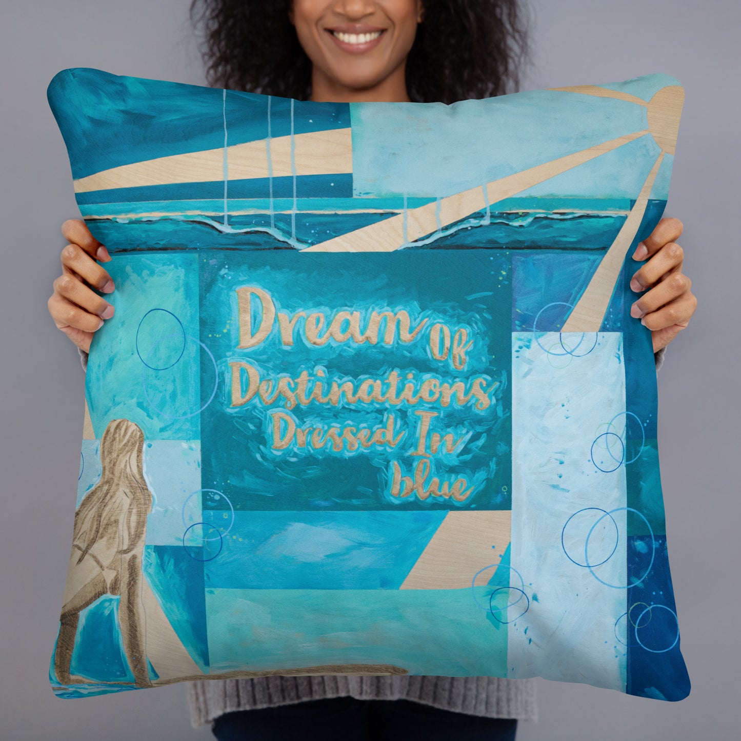 Dream of Blue Pillow