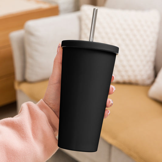San O Shack Insulated tumbler with a straw