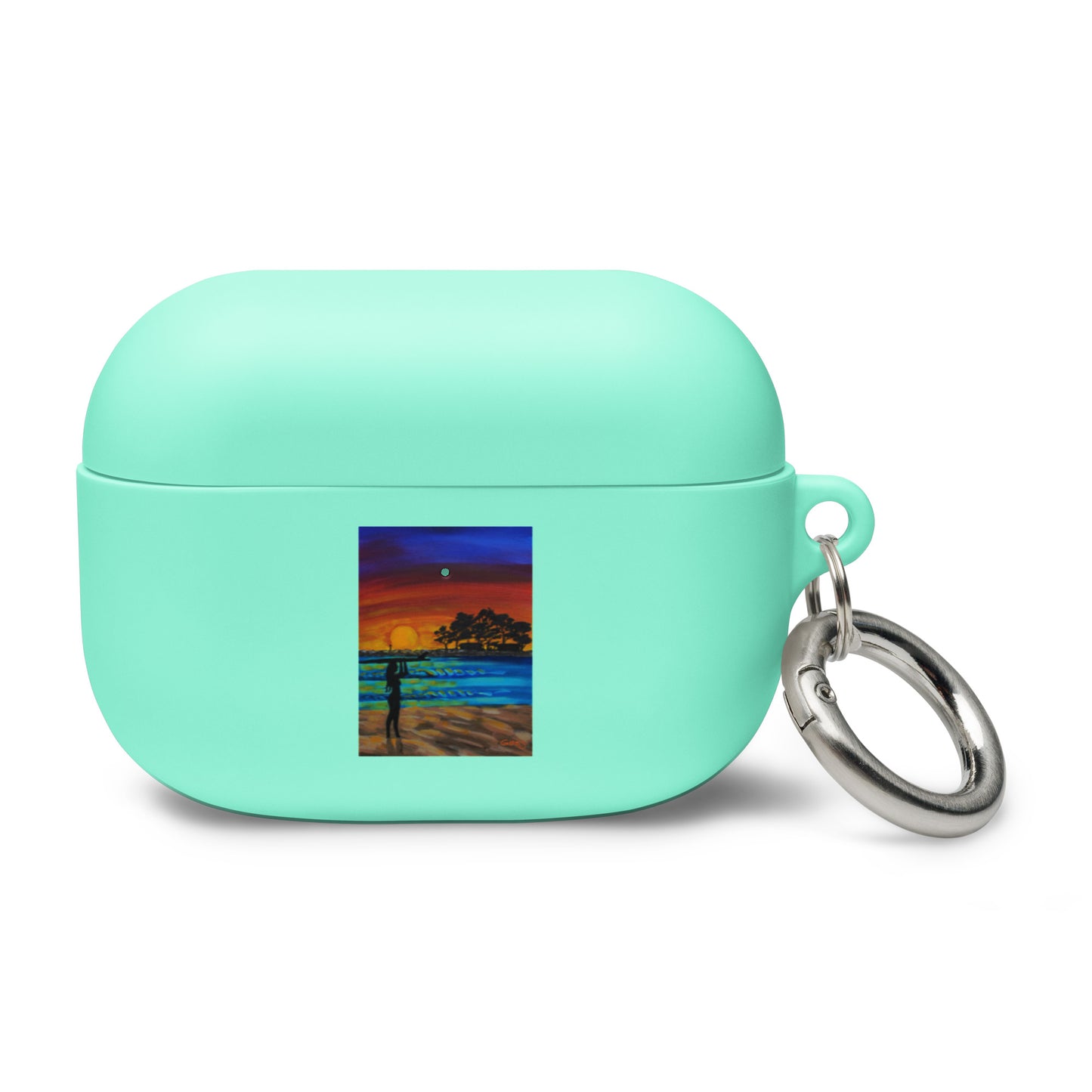 Sheet Surf Girl Rubber Case for AirPods®