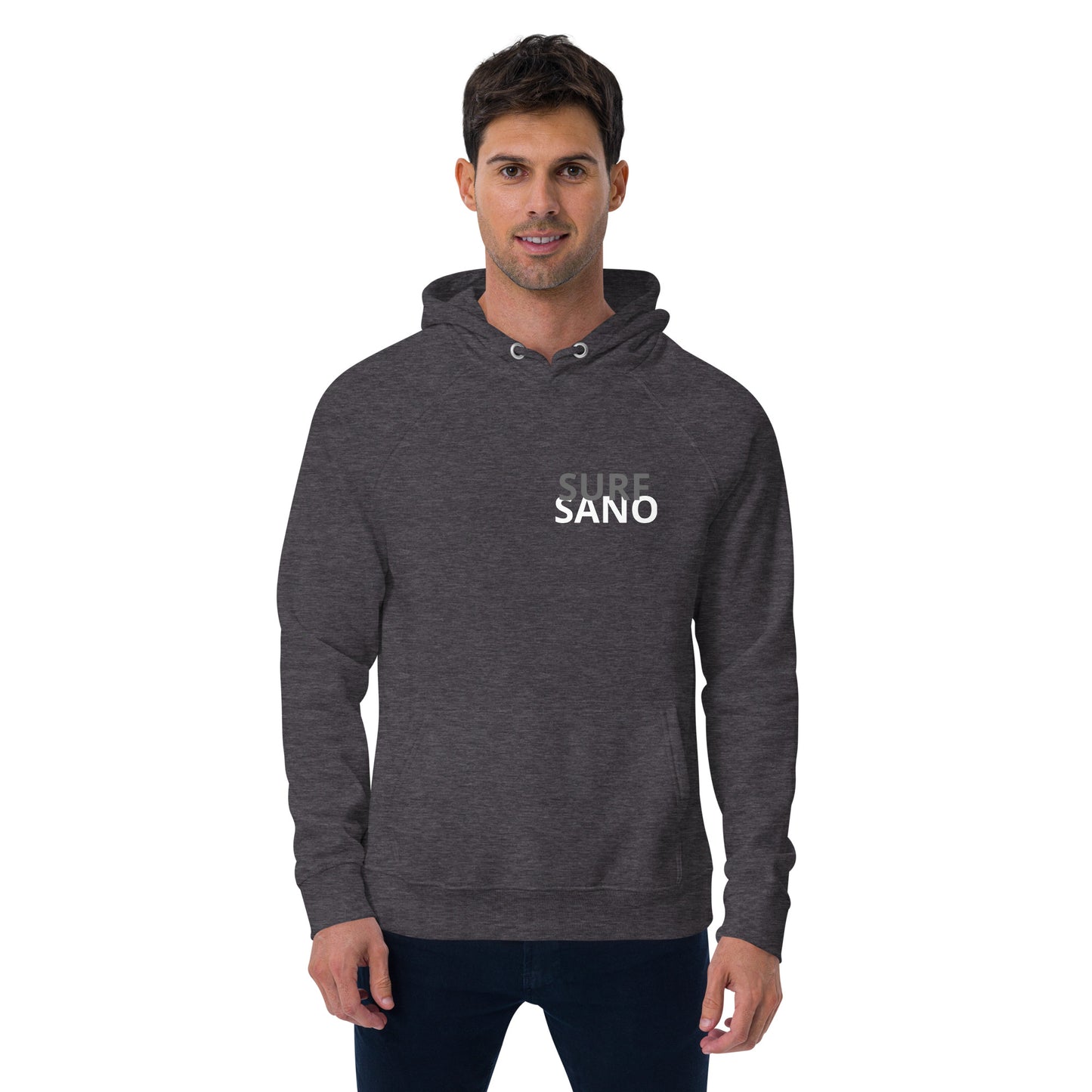 Surf Sano Unisex eco raglan hoodie